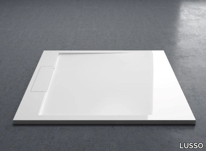 INFINITY - Anti-slip extra flat Resin Stone shower tray _ LUSSO