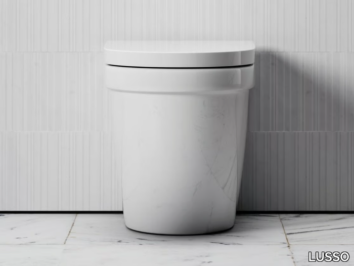 BERKELEY - Rimless Floor mounted ceramic toilet _ LUSSO