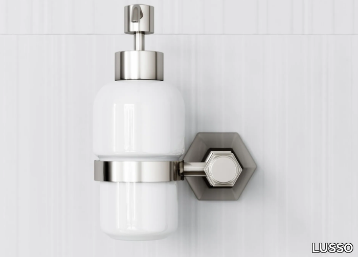 ETON - Wall-mounted ceramic Bathroom soap dispenser _ LUSSO