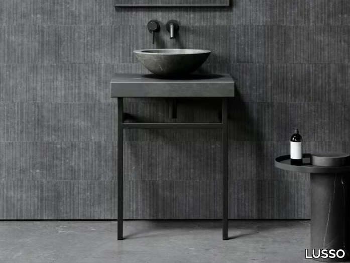 LOMAZZO - Single Pietra Grey marble washbasin countertop _ LUSSO