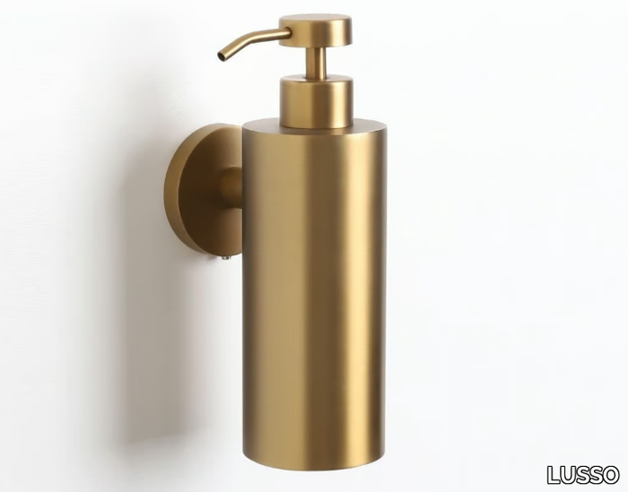 LUXE - Wall-mounted stainless steel Bathroom soap dispenser _ LUSSO