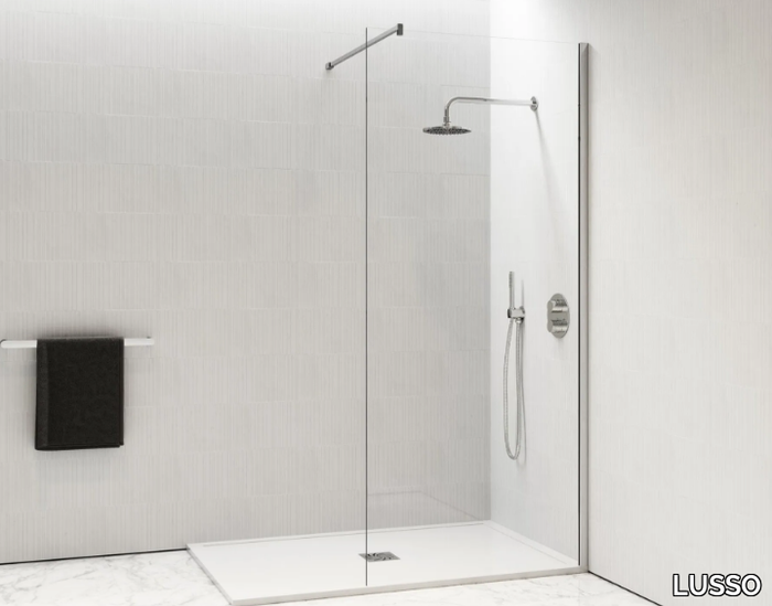 MODULAR - Corner modular glass Walk in shower _ LUSSO