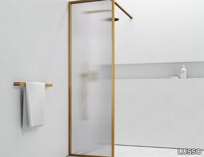 OPULENCE - Corner rectangular glass Walk in shower _ LUSSO