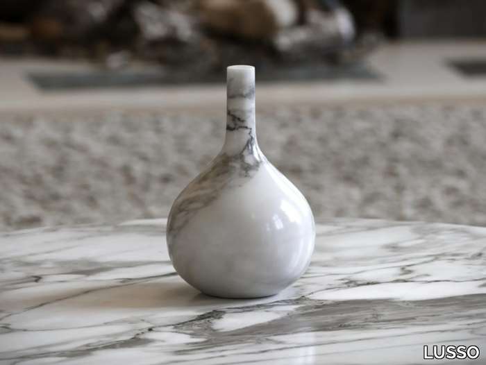 ROSA - Arabescato marble decorative object _ LUSSO