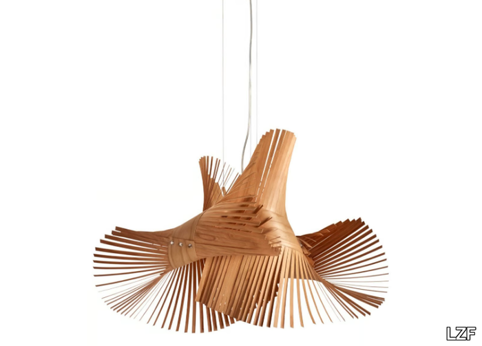 MINIMIKADO - Handmade wood veneer pendant lamp _ LZF