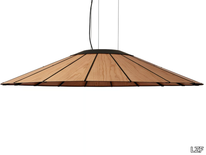 BANGA - Handmade wood veneer pendant lamp _ LZF