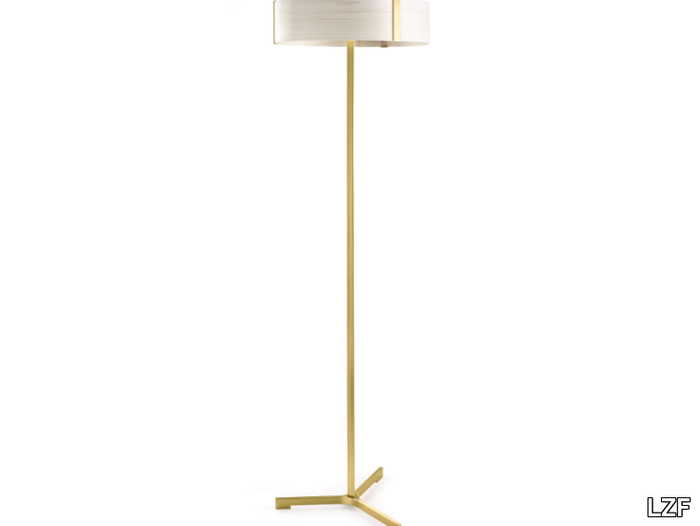 THESIS - Handmade wood veneer and metal floor lamp _ LZF