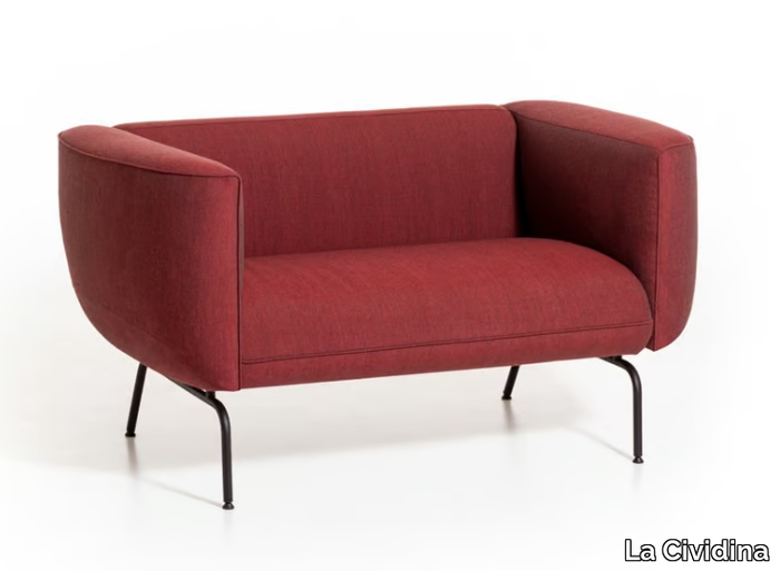 COUCHETTE - Fabric armchair with armrests _ La Cividina