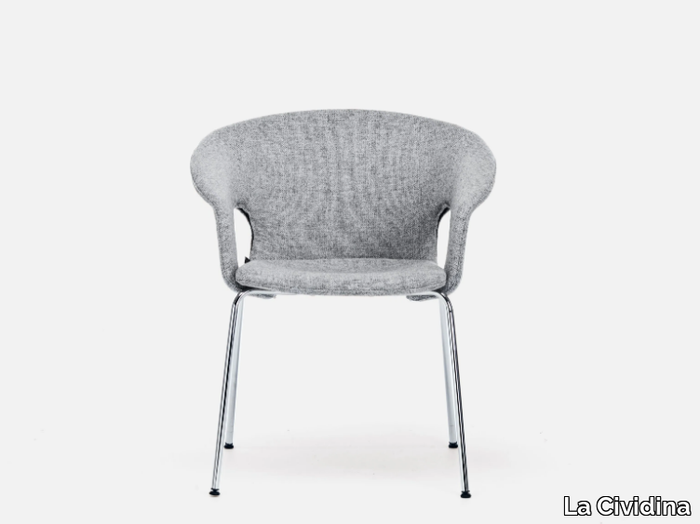 BENNETT - Reception chair with armrests _ La Cividina