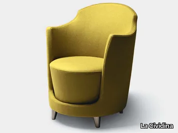 FOLIES - Lobby chair with armrests _ La Cividina