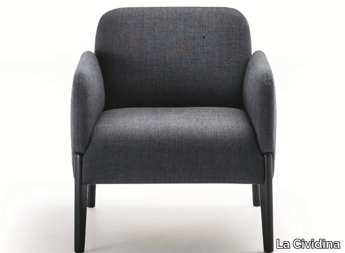 JOIN - Upholstered guest chair with armrests _ La Cividina