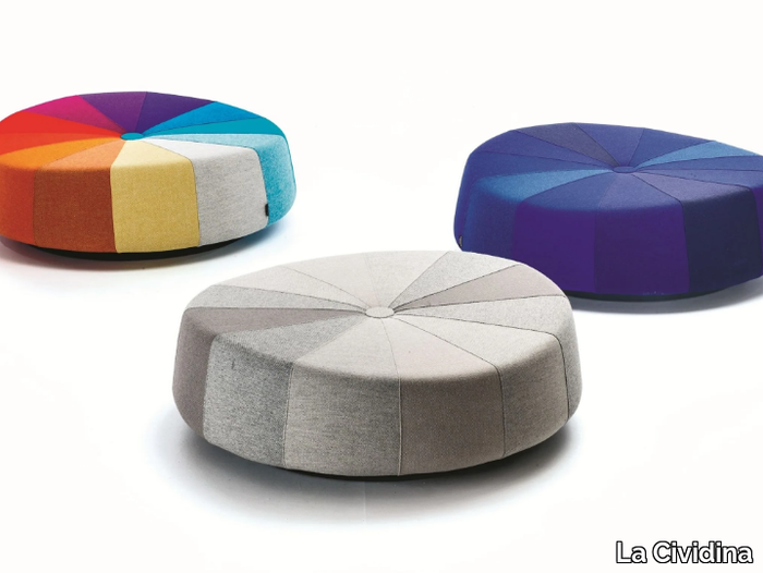 WINDMILL - Fabric pouf with fire retardant padding _ La Cividina