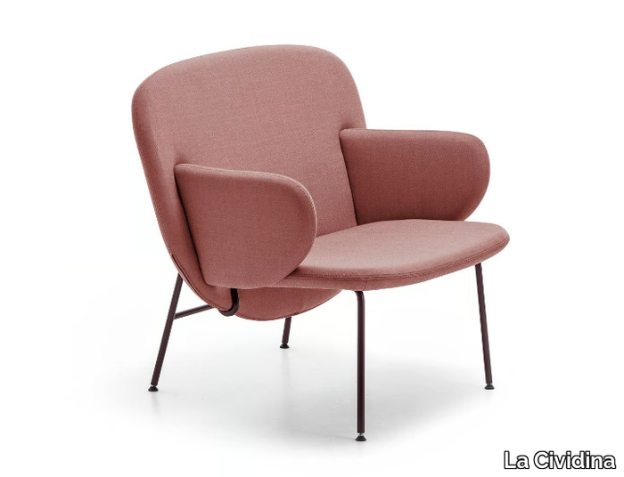 ALA - Fabric armchair with armrests _ La Cividina