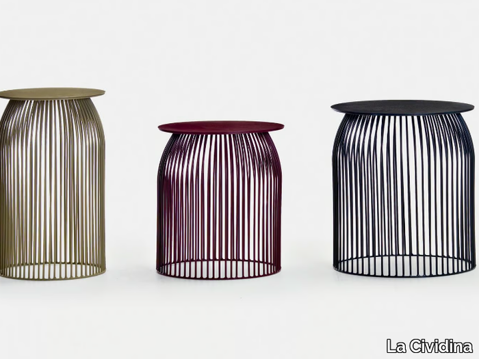TURI TURI - Round steel bistro side table _ La Cividina