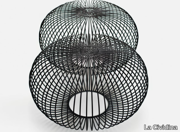 PLOFF - Steel pouf / coffee table _ La Cividina