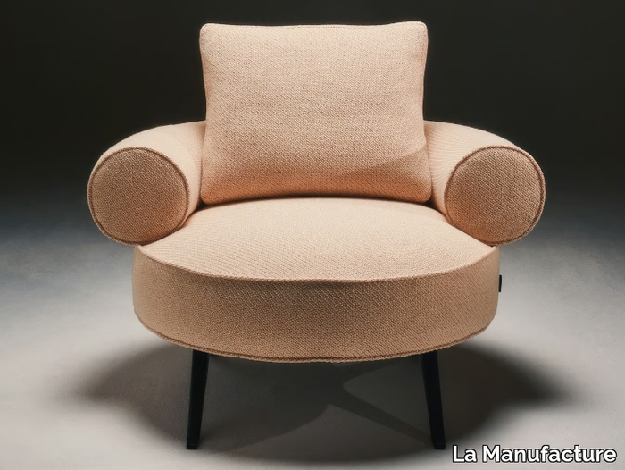 LUIZET - Fabric armchair with armrests _ La Manufacture