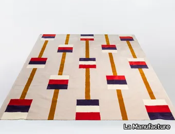 PLAYTIME ABACUS - Rectangular wool rug with geometric shapes _ La Manufacture