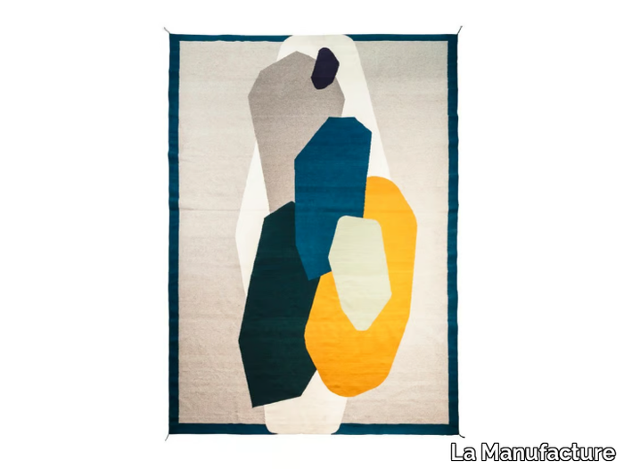 PLAYTIME ROCK PAPER SCISSORS - Patterned rectangular wool rug _ La Manufacture