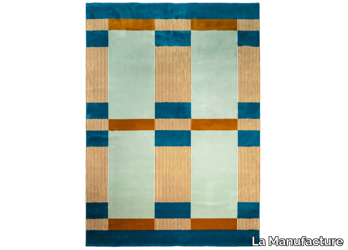 PLAYTIME MIKADO - Rectangular wool rug with geometric shapes _ La Manufacture