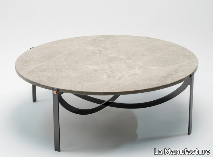 ASTRA - Low round granite coffee table _ La Manufacture