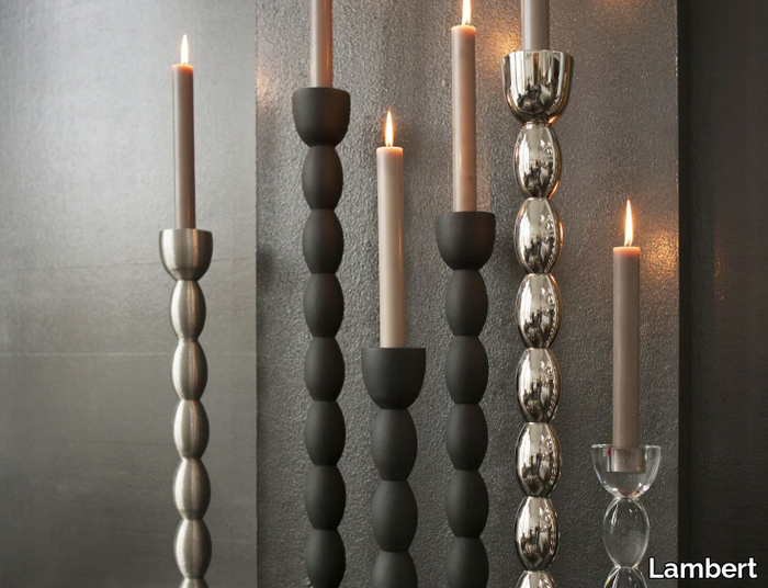 BRANCUSI - Aluminium candle holder _ Lambert