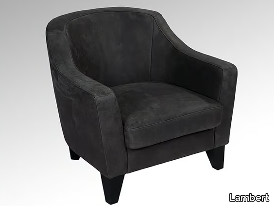 ERNEST - Armchair with armrests _ Lambert