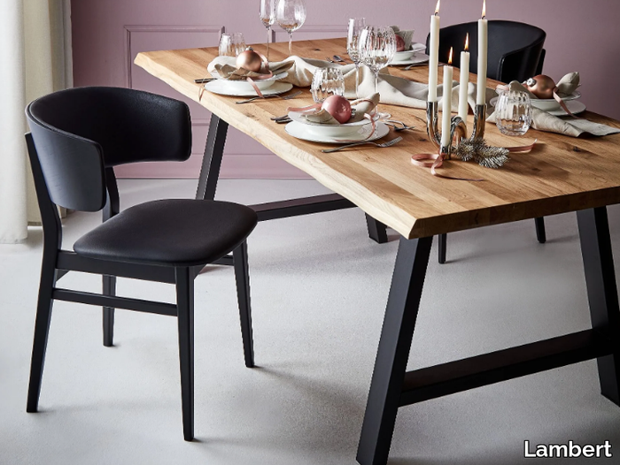 HENRY - Rectangular solid wood dining table _ Lambert