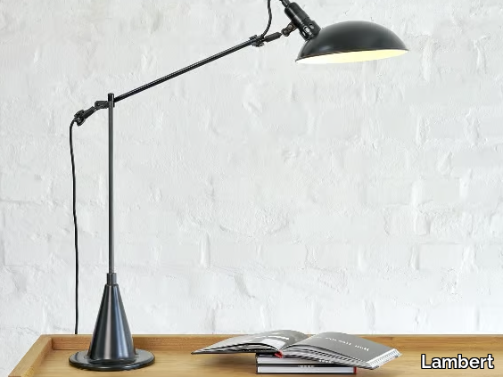 SWITCH ON II - Adjustable aluminium desk lamp _ Lambert