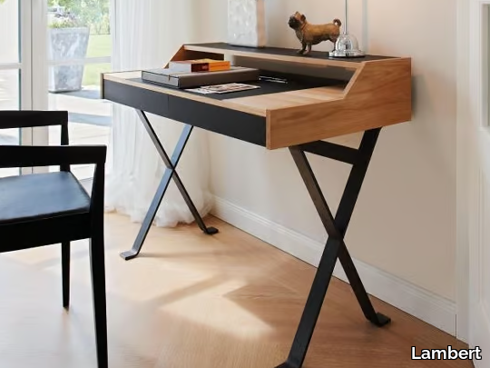 STANLEY - Wooden secretary desk with drawers _ Lambert