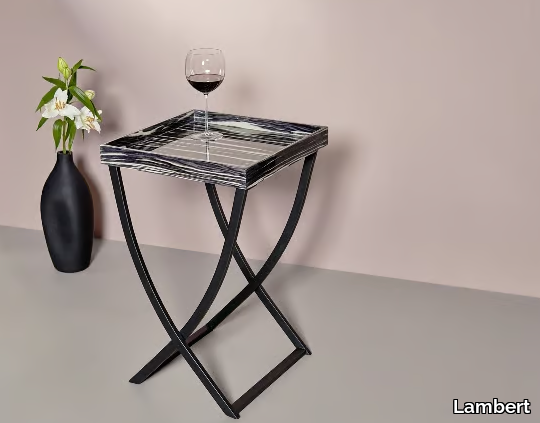 TRACY - Square coffee table with tray _ Lambert