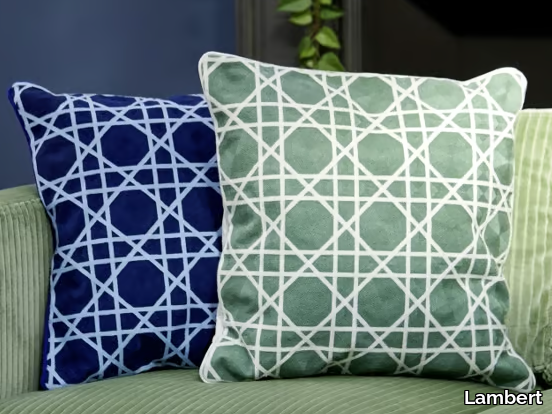 VICTOR - Square cotton cushion cover _ Lambert