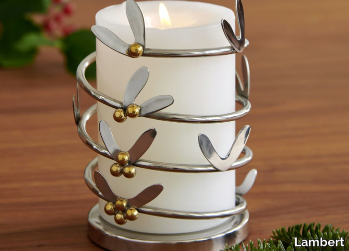 VISCUMI - Stainless steel candle holder _ Lambert