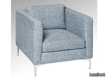 CORNER - Fabric armchair with armrests _ Lambert