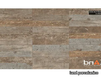 LEGNO SLIM NOCE - Technical porcelain wall tiles with wood effect _ land porcelanico