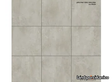 MIDLAND GREY - Technical porcelain wall/floor tiles with concrete effect _ land porcelanico