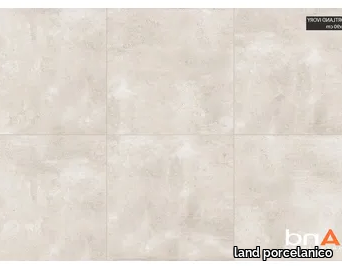 PORTLAND IVORY - Technical porcelain flooring with concrete effect _ land porcelanico