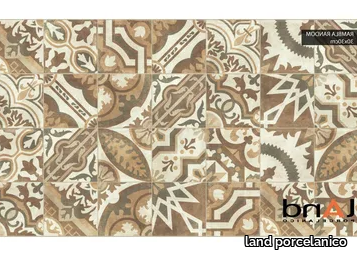 RAMBLA RANDOM - Technical porcelain flooring with encaustic effect _ land porcelanico