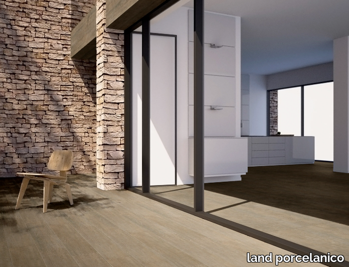 MENSA - Technical porcelain flooring with wood effect _ land porcelanico