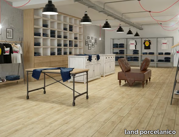 ROOTS - Technical porcelain flooring with wood effect _ land porcelanico