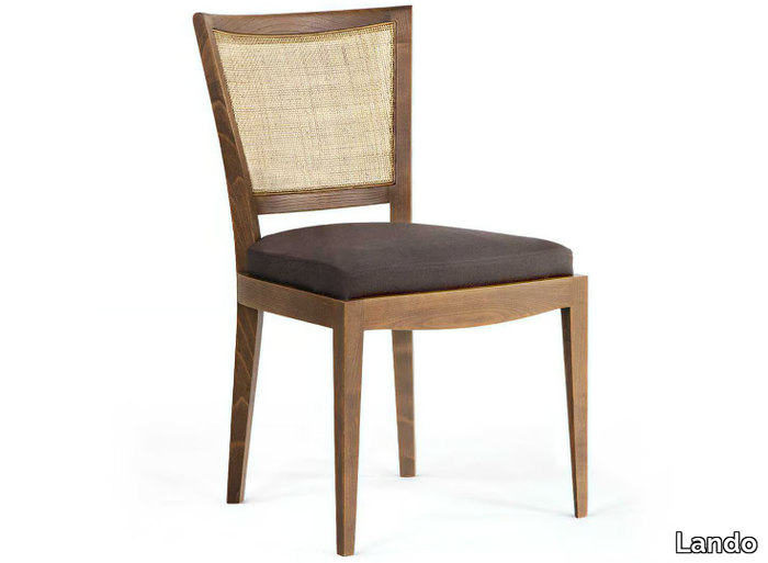 MILANO - Upholstered solid wood chair _ Lando