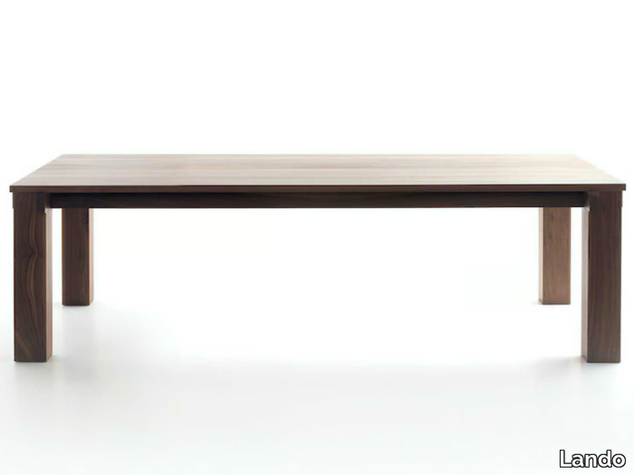 ORA BLU - Rectangular extending solid wood dining table _ Lando