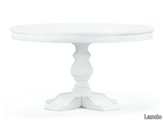 BERNINI - Round solid wood dining table _ Lando