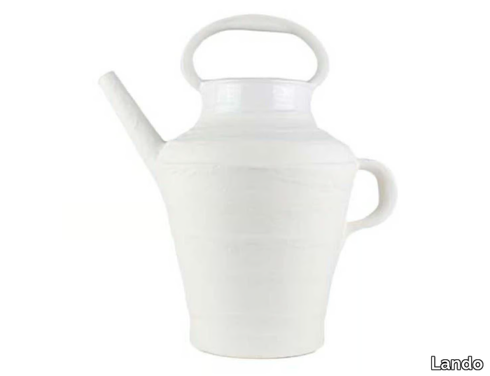 BIANCO LATTE 08 - Ceramic watering can _ Lando