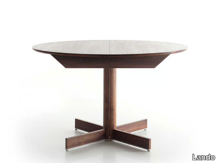 DIADE - Extending solid wood dining table _ Lando