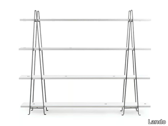 HAUTE COUTURE - Open solid wood bookcase _ Lando