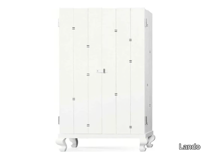 HAUTE COUTURE - Solid wood highboard with doors _ Lando