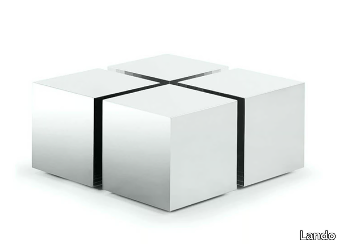 KUBO - Stainless steel coffee table _ Lando