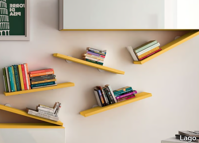 DIAGOLINEA - Wooden wall shelf _ Lago