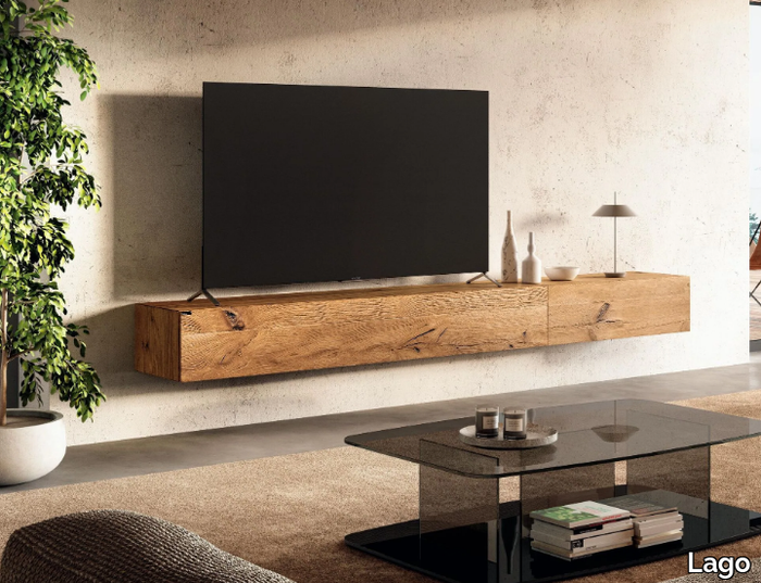 36E8 - 1409B - Wall-mounted wooden TV cabinet _ Lago