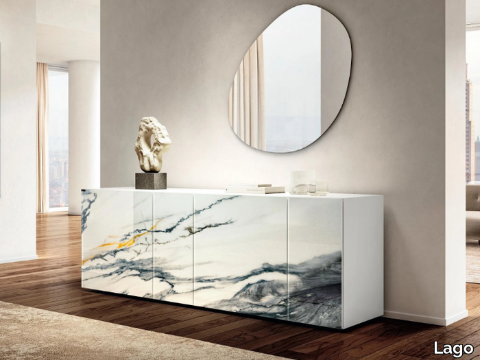 36E8 - 05802 - Glass sideboard with doors _ Lago